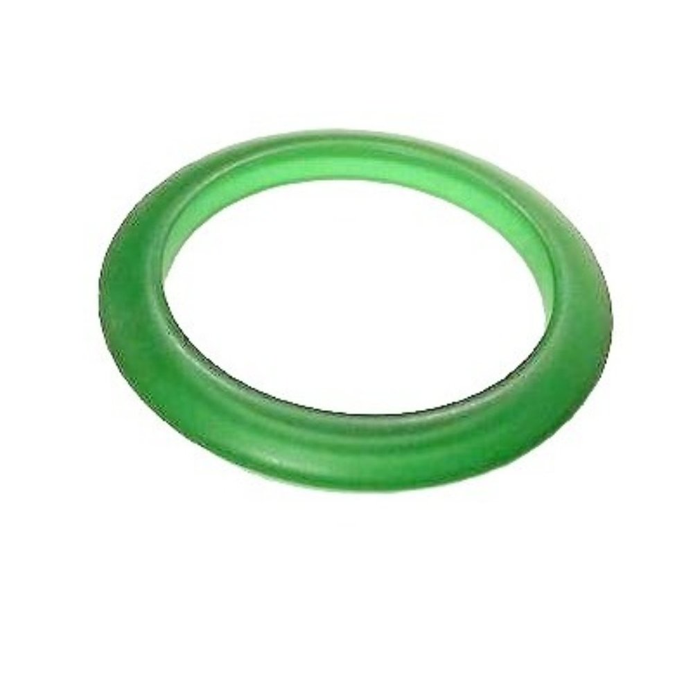 Translucent Ice Green Bangle Bracelet Vintage Pla… - image 1